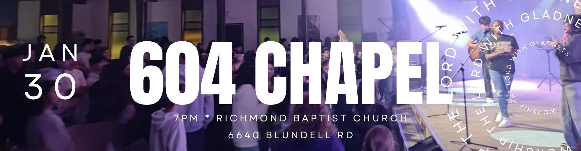 This Friday at 7PM at Richmond Baptist