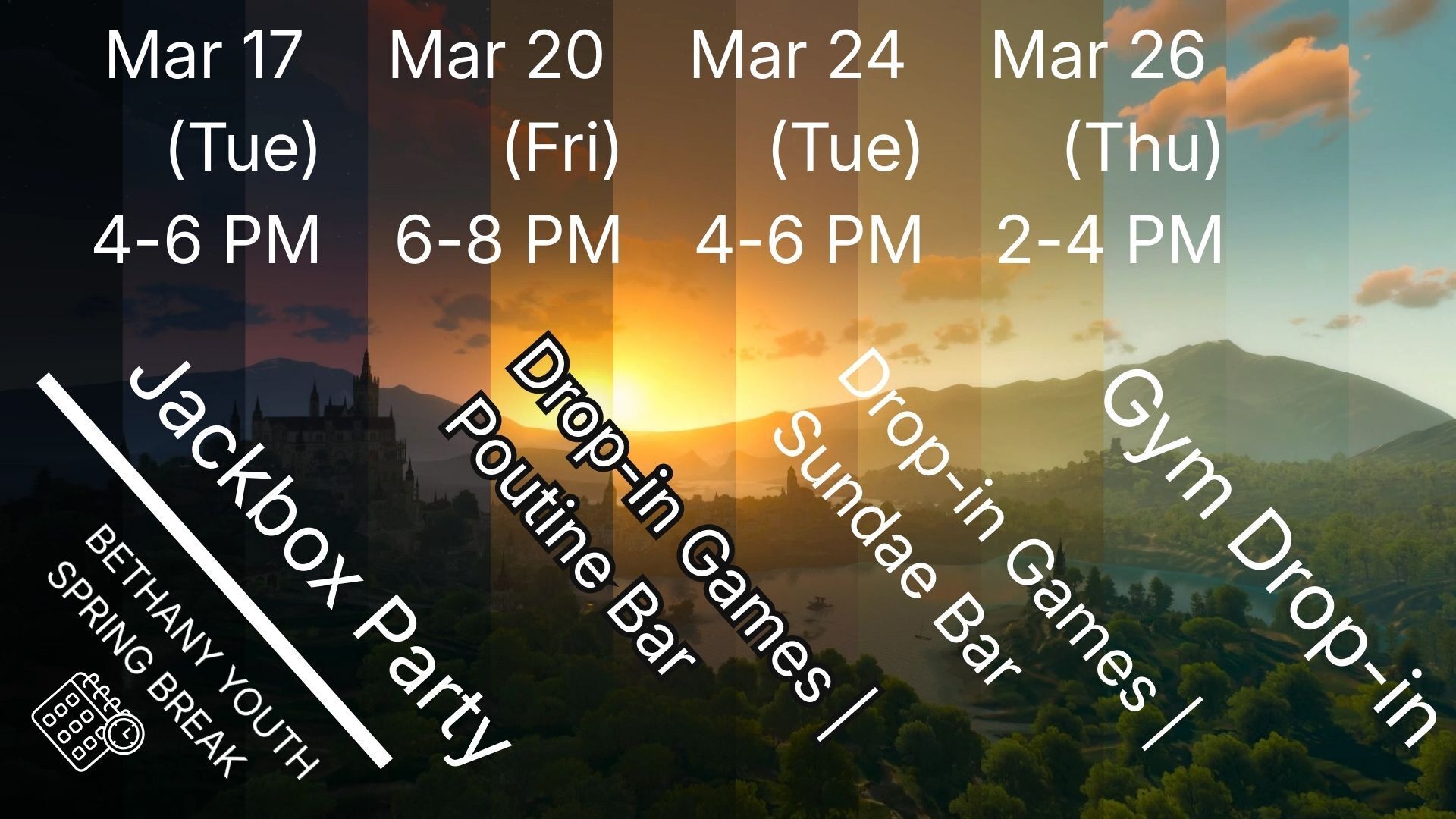 March Break Youth Calendar